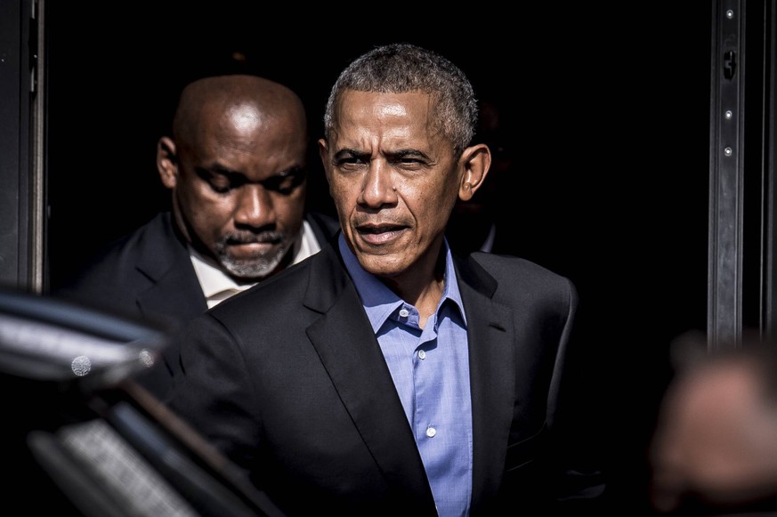 Den tidligere amerikanske praesident Barack Obama deltager i A conversation with President Barack Obama paa SDU Kolding, fredag den 28. september 2018.. , Copenhagen Denmark PUBLICATIONxINxGERxSUIxAUT ...