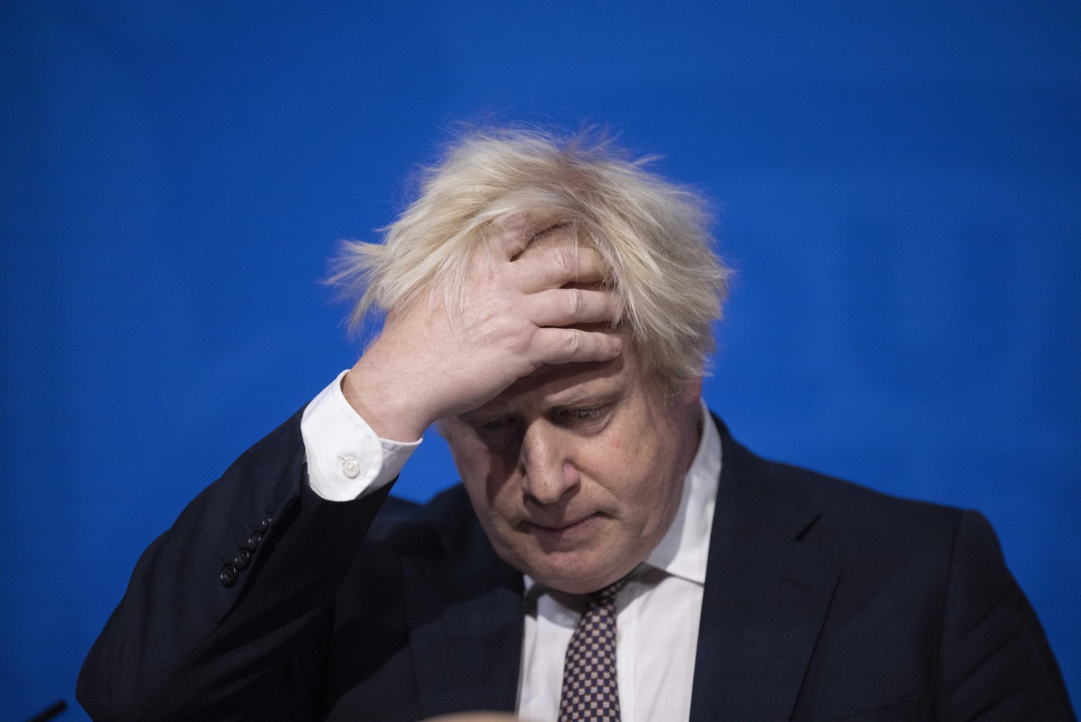 Downing Street, London, UK UK Prime Minister Boris Johnson Press Conference, Saturday 27th November 2021, Credit:Jeff Gilbert Photography www.jef / Avalon