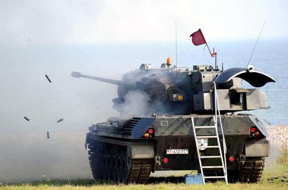 Ein deutscher Gepard-Panzer.