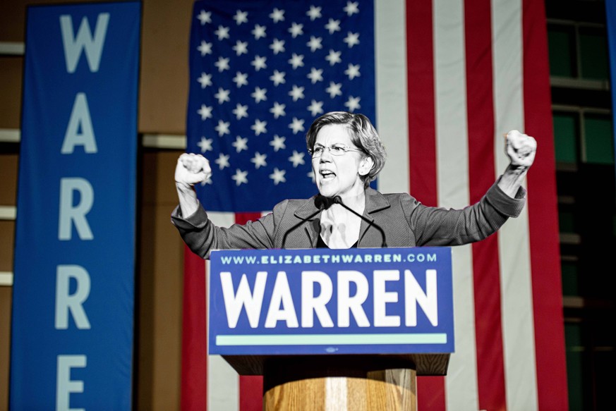 Der Senatorin Elizabeth Warren kommt eine wichtige Rolle im Vorwahlkampf zu. 