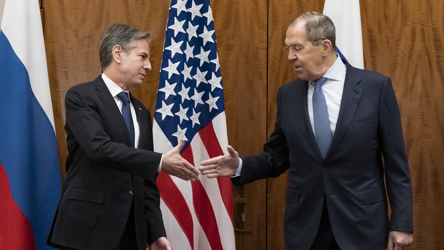 Seit dem 24. Februar hat nun das erste Gespräch zwischen dem US-Außenminister Blinken und seinem russischen Amtskollegen Sergej Lawrow stattgefunden (Archivbild).