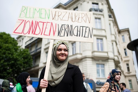 Al-Quds-Demonstration in Berlin 2015.