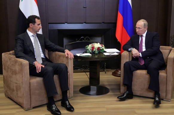Assad und Putin im November 2017 in seiner Residenz in Sotschi.