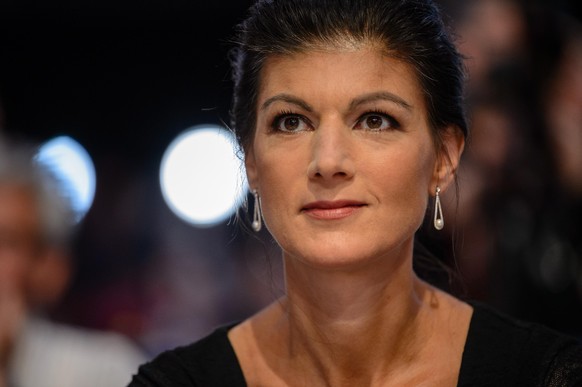 LEIPZIG, GERMANY - JUNE 09: Sahra Wagenknecht, Bundestag faction co-leader of Die Linke, attends the Die Linke federal party congress on June 9, 2018 in Leipzig, Germany. Die Linke, Germany&#039;s lef ...