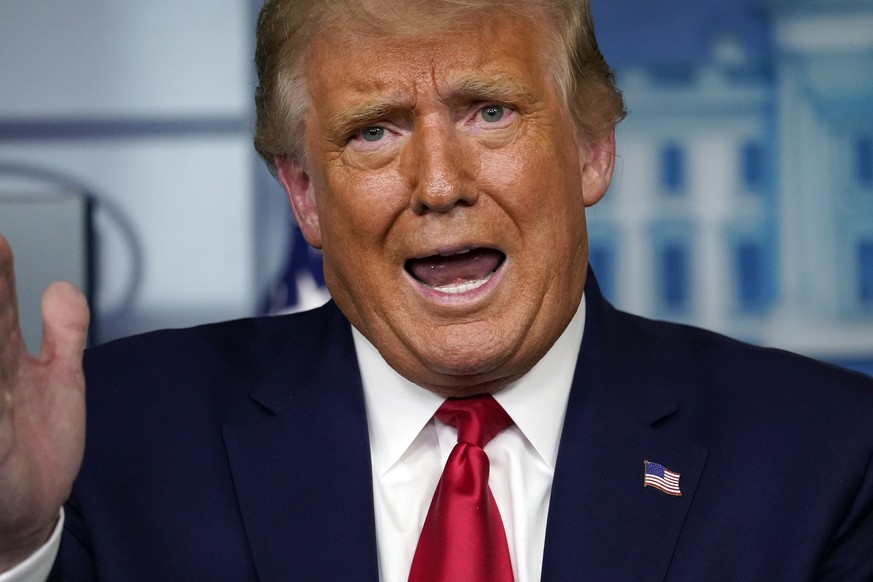 President Donald Trump speaks during a news conference at the White House, Wednesday, Sept. 16, 2020, in Washington. (AP Photo/Evan Vucci)