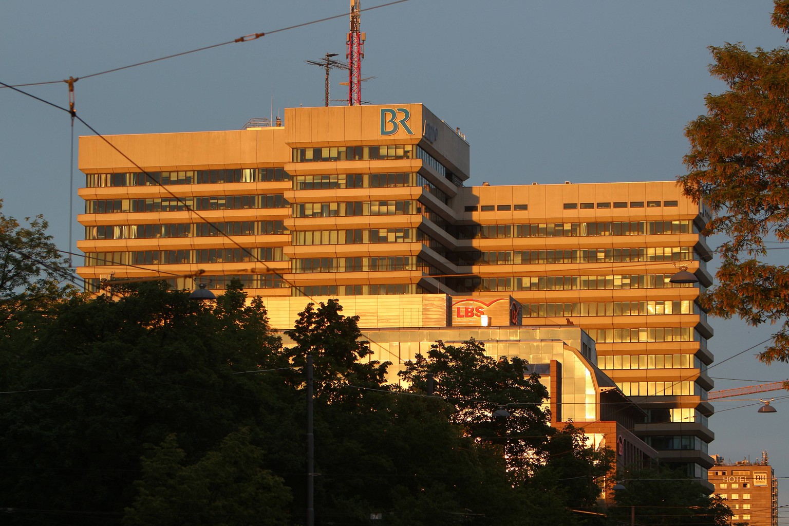 Die Zentrale des Bayerischen Rundfunks in München.