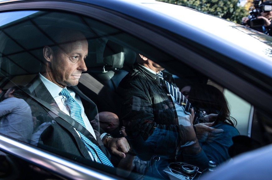 October 31, 2018 - Berlin, Berlin, Germany - Member of the German Christian Democratic Union party (CDU) Friedrich Merz, leaves after a press conference in Berlin, Germany, October 31, 2018. Merz anno ...