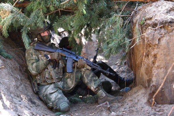 Soldaten bei einer Übung.