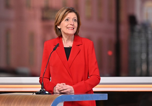 Malu Dreyer am Abend im ZDF.