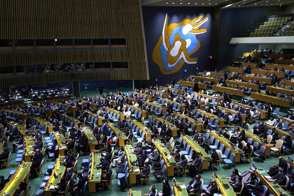 Die UN-Mitgliedsstaaten stimmten am 2. März 2022 in New York über die Verurteilung des Einmarschs Russlands in die Ukraine ab.