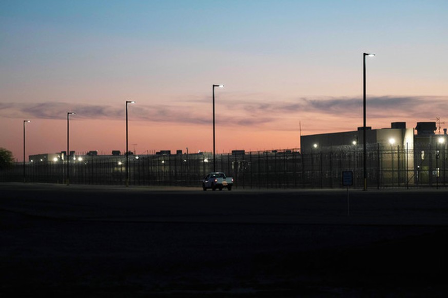 November 16, 2018 - Eloy, Arizona, USA - Candlelight vigil at the Eloy Detention Center in Eloy, Arizona. Eloy is a private prison owned and operated by CoreCivic under a contract with US Immigration  ...